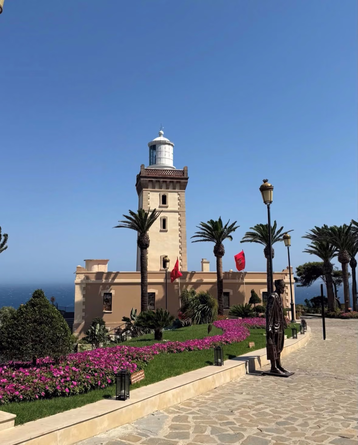 Cap Spartel lighthouse and gardens overlooking the Strait of Gibraltar, Tangier